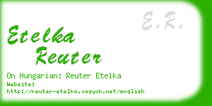 etelka reuter business card